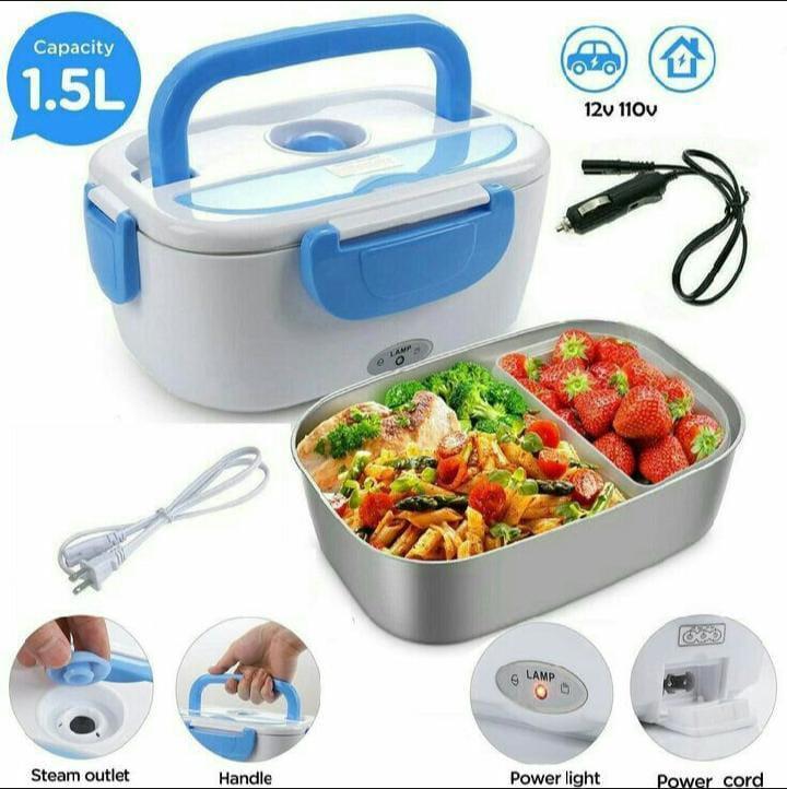 Electric Lunch Box – Portable Heated Food Container | Office, Travel & Car Use |
