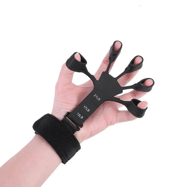 Silicone Hand Griper Finger Exerciser Strengthener Stretcher