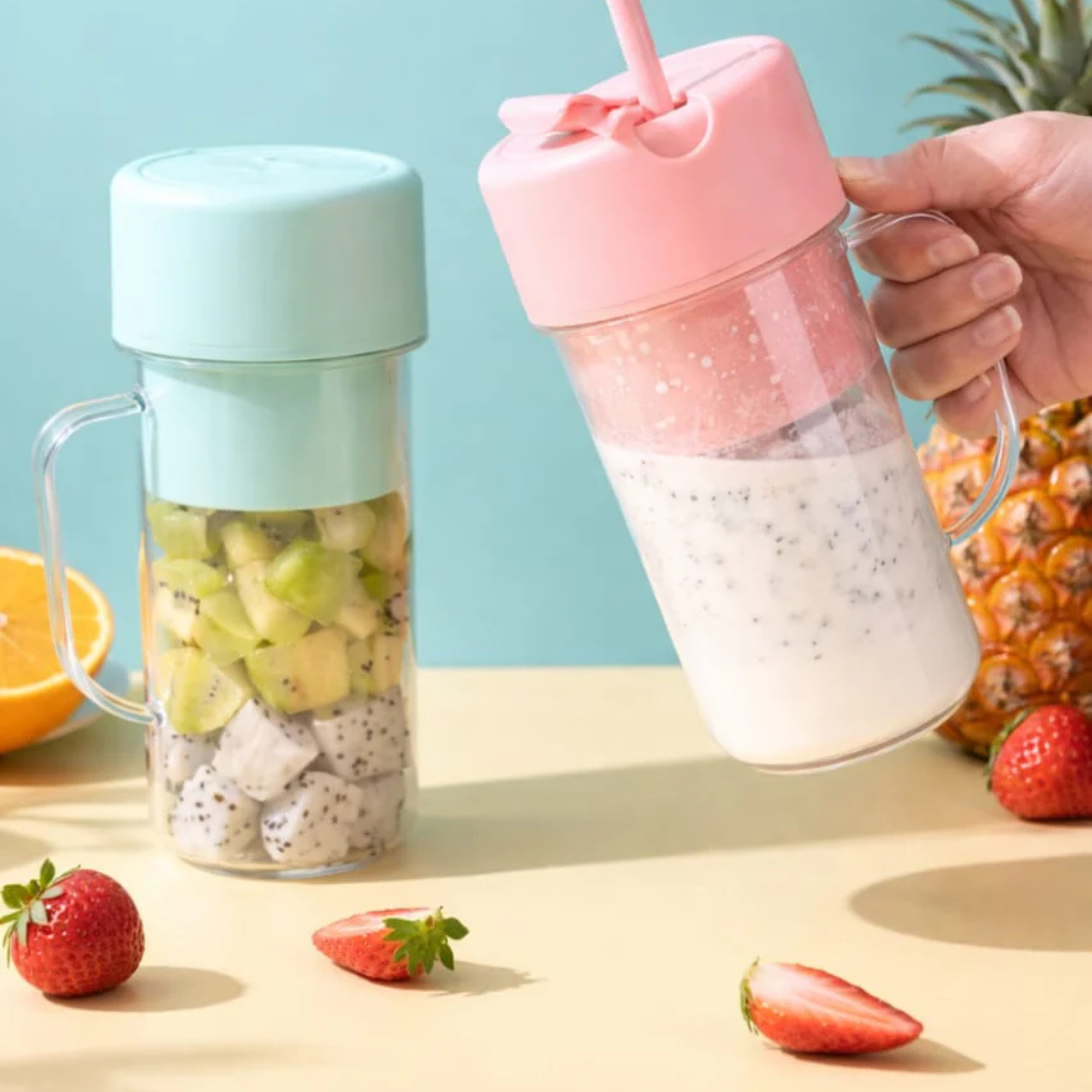 Portable Rechargeable Juicer Cup – Fresh Juice Anytime | 500ml